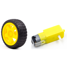 Kit de rob&oacute;tica Smart Car com motor e rodas