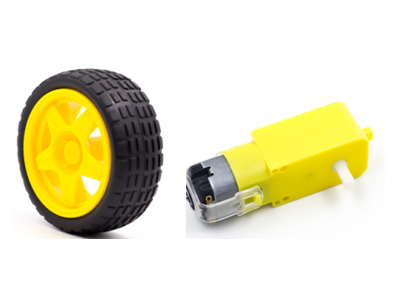 Kit de rob&oacute;tica Smart Car com motor e rodas - Imagem 1