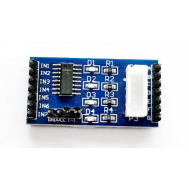 M&oacute;dulo driver de motor de passo ULN2003 em placa PCB azul