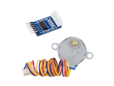 Motor de passo 5V 4 fases com placa driver ULN2003 azul - Imagem 1