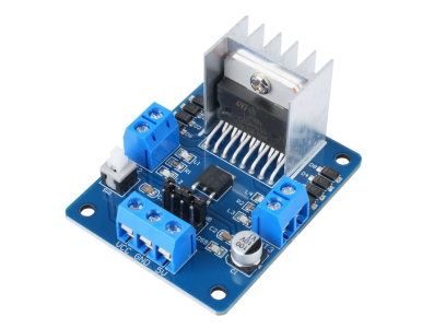 M&oacute;dulo Controlador L298N Ponte H Dupla Azul para Arduino - Imagem 1