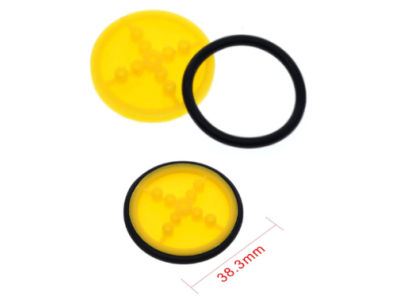 Roda de borracha 410, di&acirc;metro 38,3 mm - Imagem 1