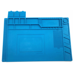 Tapete de Trabalho em Silicone S-160 Magn&eacute;tico Isolante T&eacute;rmico 45 x 30 cm