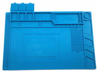 Tapete de Trabalho em Silicone S-160 Magn&eacute;tico Isolante T&eacute;rmico 45 x 30 cm - Imagem 1