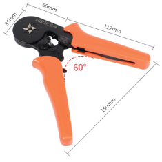Alicate de crimpagem HSC8 6-4, faixa 23 a 7 AWG (0,25 a 10 mm&sup2;)