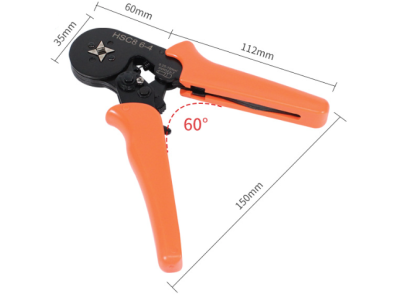 Alicate de crimpagem HSC8 6-4, faixa 23 a 7 AWG (0,25 a 10 mm&sup2;) - Imagem 1