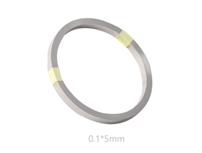 Fita de a&ccedil;o niquelado 0,1 mm x 5 mm, 10 m - Imagem 1