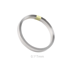 Fita de a&ccedil;o niquelado 0,1 mm x 7 mm x 10 m