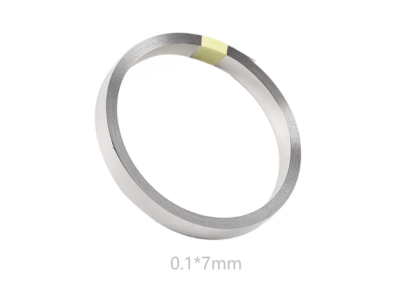 Fita de a&ccedil;o niquelado 0,1 mm x 7 mm x 10 m - Imagem 1