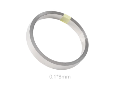 Fita de a&ccedil;o niquelado 0,1 mm x 8 mm, 10 m - Imagem 1