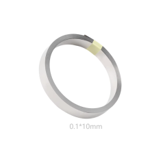 Fita (tira) de a&ccedil;o niquelado 0,1 mm x 10 mm, 10 m (18650)