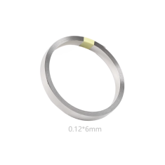 Tira de a&ccedil;o niquelado 0,12 x 6 mm, rolo 10 m