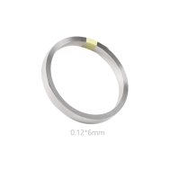 Tira de a&ccedil;o niquelado 0,12 x 6 mm, rolo 10 m