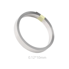 Fita de a&ccedil;o niquelado 0,12 mm x 10 mm x 10 m (18650)