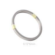 Tira de a&ccedil;o niquelado 0,15 mm x 6 mm 10 m