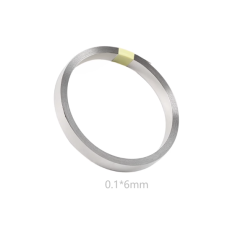 Fita de n&iacute;quel puro 0,1 mm x 6 mm x 10 m, pureza 99,96%