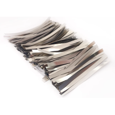 Folha de n&iacute;quel puro 0,15 x 7 x 100 mm, 100 unidades