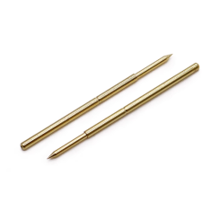 100 unidades PA100-B sonda met&aacute;lica banhada a ouro, pino 1,36 mm