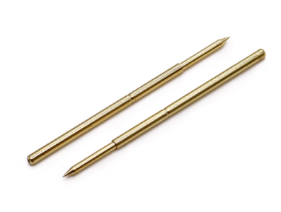 100 unidades PA100-B sonda met&aacute;lica banhada a ouro, pino 1,36 mm - Imagem 1
