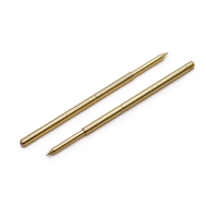 100 unidades PA100-B sonda met&aacute;lica banhada a ouro, pino 1,36 mm