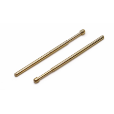 100 unidades PA100-D Sonda de teste met&aacute;lica banhada a ouro, pino 1,36 mm