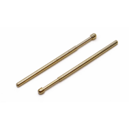 100 unidades PA100-D Sonda de teste met&aacute;lica banhada a ouro, pino 1,36 mm
