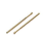 100 unidades PA100-G Sonda de teste banhada a ouro, pino 1,36 mm