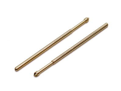 Sonda met&aacute;lica PA100-LM banhada a ouro, pino 1,36 mm, 100 unidades - Imagem 1