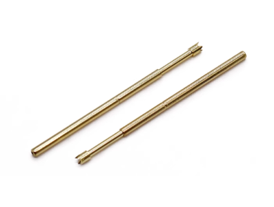 Sonda met&aacute;lica banhada a ouro modelo PA100-Q1, pino 1,36 mm, 100 unidades - Imagem 1