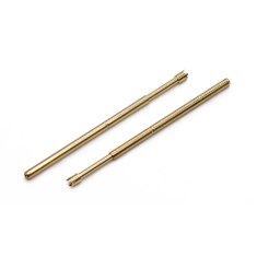 100 pe&ccedil;as PA100-Q2 ponteira de teste met&aacute;lica banhada a ouro, pino 1,36 mm