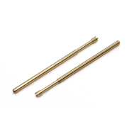 100 pe&ccedil;as PA100-Q2 ponteira de teste met&aacute;lica banhada a ouro, pino 1,36 mm