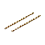 100 unidades PA100-H2 sonda de teste banhada a ouro metalizada, pino 1,36 mm