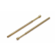100 unidades PA100-H3 pontas met&aacute;licas banhadas a ouro pino 1,36 mm - Thumb - 1