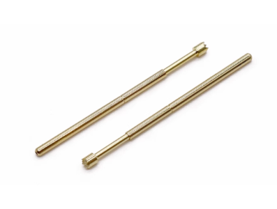 100 unidades PA100-H3 pontas met&aacute;licas banhadas a ouro pino 1,36 mm - Imagem 1