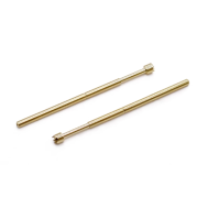 100 unidades PA100-H4, sonda de teste met&aacute;lica banhada a ouro, pino 1,36 mm