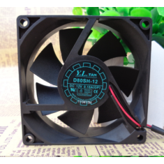 Ventoinha de refrigera&ccedil;&atilde;o D80SH-12 802S 12V com cabo 20 cm