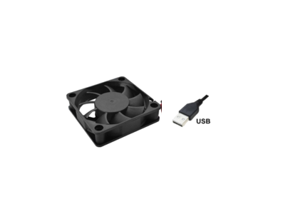 Ventoinha 4010 DC 5V com rolamento duplo e USB - Imagem 1
