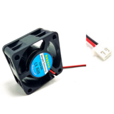 Ventoinha 5V DC 4020 com &oacute;leo, conector XH2.54 2P e cabo 30 cm