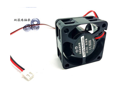 Ventoinha 4020 DC 5V, duplo rolamento de esferas, conector XH2.54-2P e cabo 30 cm - Imagem 1