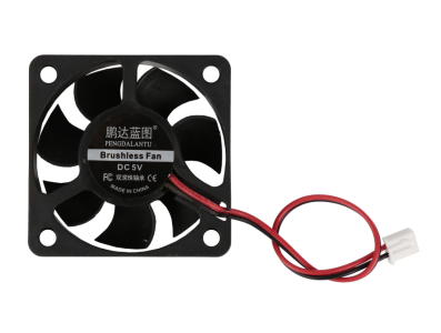 Ventilador de refrigera&ccedil;&atilde;o DC5V 5015 com rolamento duplo de esferas e cabo 12 cm com conector XH2.54-2P - Imagem 1