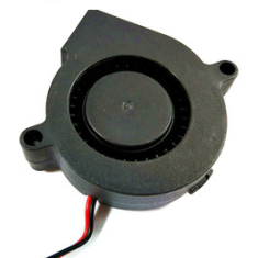 Ventilador centr&iacute;fugo 5015 lubrificado a &oacute;leo 5 V DC 0,25 A com conector XH2.54-2P e cabo de 30 cm