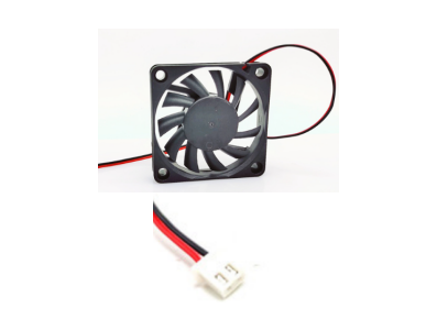 Ventilador DC 24V 6010 com rolamento duplo e conector XH2.54-2P, cabo 30 cm - Imagem 1