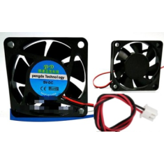 Ventoinha de refrigera&ccedil;&atilde;o DC 5V 0,22A modelo 6015 com lubrifica&ccedil;&atilde;o a &oacute;leo, conector XH2.54-2P e cabo 30 cm
