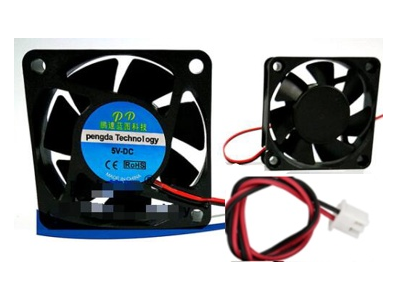 Ventoinha de refrigera&ccedil;&atilde;o DC 5V 0,22A modelo 6015 com lubrifica&ccedil;&atilde;o a &oacute;leo, conector XH2.54-2P e cabo 30 cm - Imagem 1