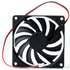 Ventoinha de refrigera&ccedil;&atilde;o DC 5V 8010 contendo &oacute;leo, conector XH2.54-2P e cabo 30 cm
