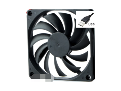 Ventoinha 8010 DC 5V com USB e rolamento duplo de esferas - Imagem 1
