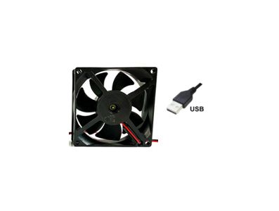 Ventoinha 8025 DC 5 V 0,27 A rolamento duplo cabo USB 1 m - Imagem 1
