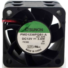 Ventoinha axial SUNON PMD1238PQB1-A 12V DC 3,6W 4028 com rolamento duplo de esferas