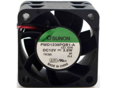 Ventoinha axial SUNON PMD1238PQB1-A 12V DC 3,6W 4028 com rolamento duplo de esferas - Imagem 1