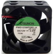 Ventoinha axial SUNON PMD1238PQB1-A 12V DC 3,6W 4028 com rolamento duplo de esferas